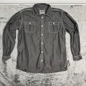 Mountain Khakis Men's Charcoal Long Sleeve Button Down Shirt X Large